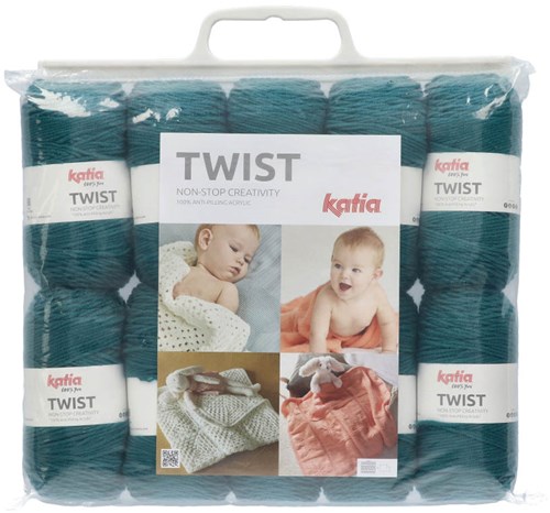 Katia Twist 012 Green Blue (pro 10 Stück)