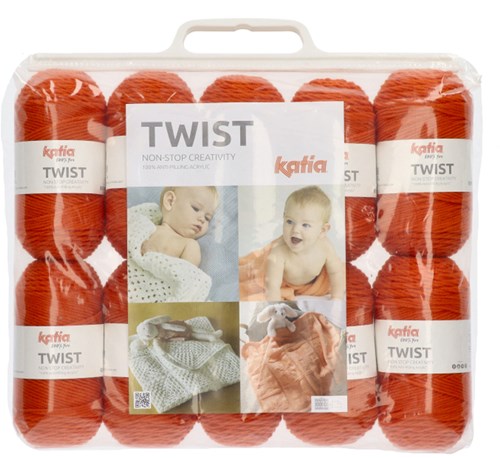Katia Twist 016 Orange (pro 10 Stück)