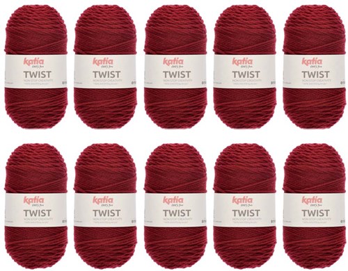 Katia Twist 017 Burgundy Red (pro 10 Stück)-2