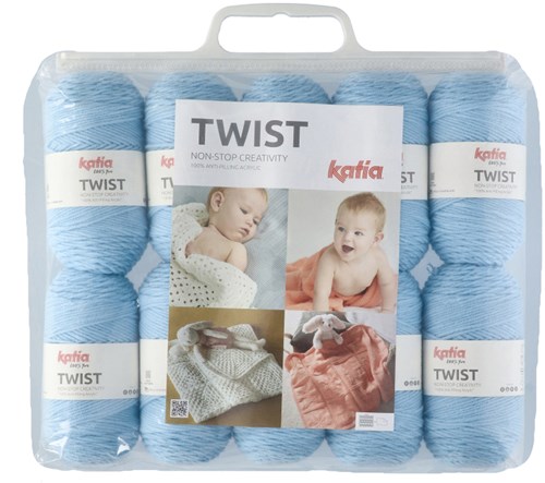 Katia Twist 023 Sky Blue (pro 10 Stück)