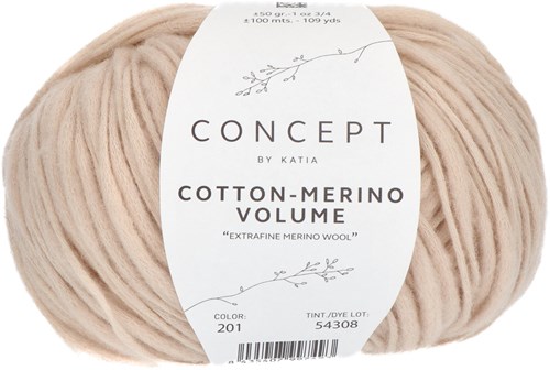 Katia Cotton-Merino Volume 201 Beige