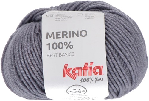 Katia Merino 100% 090 Medium Grau