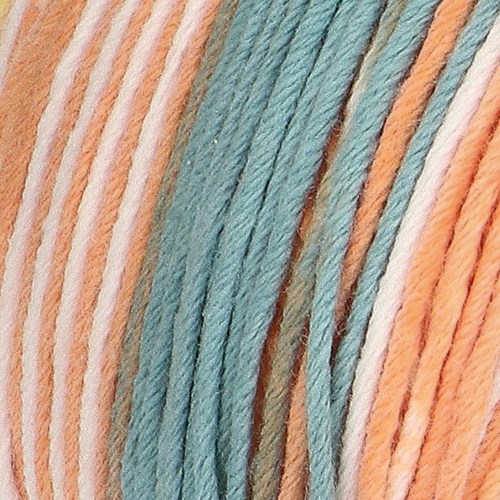 Katia Mediterranea 402 Orange / Turquoise / Pale red / Pistachio-2