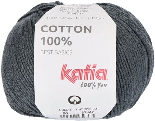 Katia Cotton 100% 060 Dunkelgrau