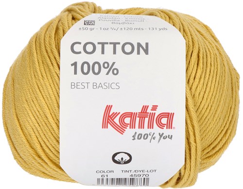 Katia Cotton 100% 061 Helles Senfgelb