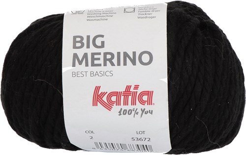 Katia Big Merino 002 Schwarz