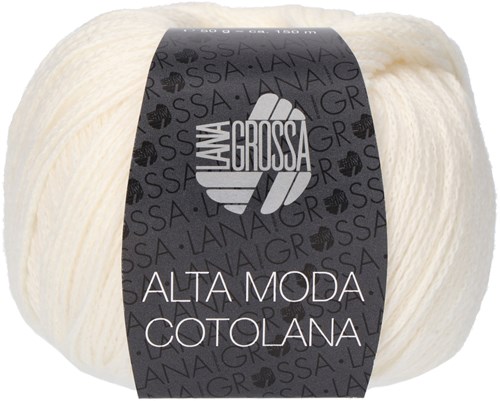 Lana Grossa Alta Moda Cotolana 018 Weiß