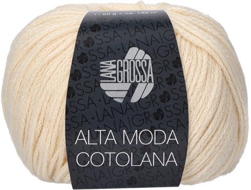 Lana Grossa Alta Moda Cotolana 020 Ecru