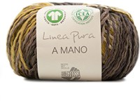 Lana Grossa A Mano 009 Nature / Beige / Dark Brown / Orange / Coral