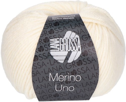 Lana Grossa Merino Uno 001 Weiß