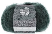 Lana Grossa Silkhair Haze Mélange 1311 Dark petrol green mottled