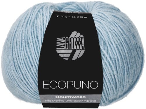 Lana Grossa Ecopuno 075 helles Jeansblau