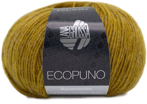 Ecopuno Sommer-Strickjacke Strickpaket 2 44/46 Curry yellow