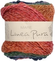 Lana Grossa Mare 007 Petrol blue / purple / petrol green / orange / raspberry / purple / dark green
