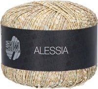 Lana Grossa Alessia 004 Golden yellow / light gray / gray brown
