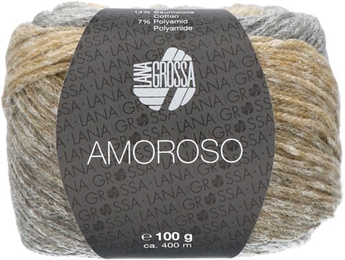 Lana Grossa Amoroso 001 Grège / green beige / light gray / sand yellow