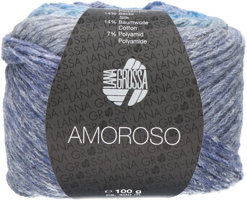 Amoroso Top Strickpaket  1 40/44 Light gray / jeans / violet blue / gray-2