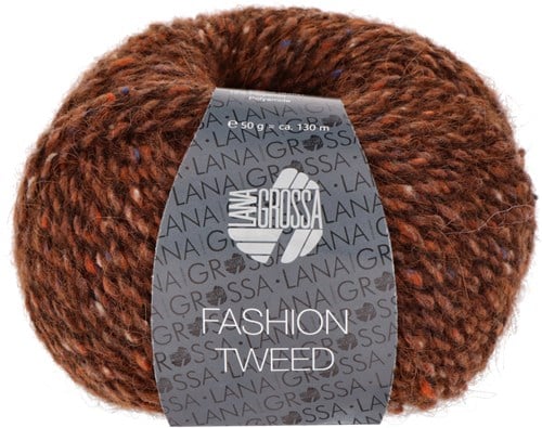 Lana Grossa Fashion Tweed 012 Dark brown