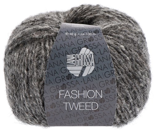 Lana Grossa Fashion Tweed 017 Dark gray