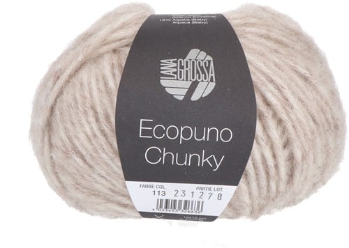 Lana Grossa Ecopuno Chunky 113 Hellbeige