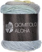 Lana Grossa Gomitolo Aloha 315 Vanilla / White Green / Light Green / Light Grey / Ice Blue