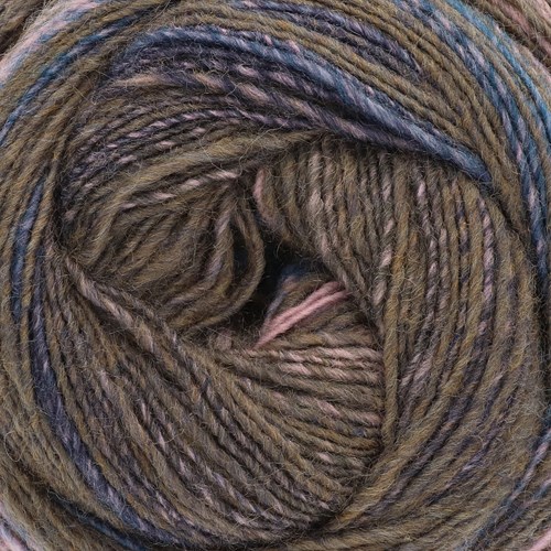 Lana Grossa Gomitolo Bene 763 Dark blue/gray brown/rose/violet blue/navy-2