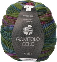 Lana Grossa Gomitolo Bene 764 Olive/purple/fuchsia/pink/royal/gray blue