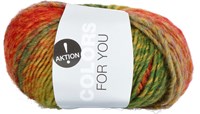 Lana Grossa Colors for you 135 Yellow Green/Burgundy/Orange/Saffron Yellow/Olive/Blue Purple