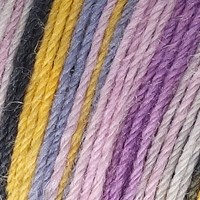 Lana Grossa Meilenweit 100 Aktion 036 Dark Grey/Yellow/Graucous Purple/Lilac/Violet Blue-2