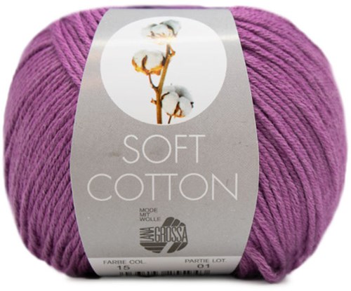 Lana Grossa Soft Cotton 015 Violet