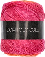 Lana Grossa Gomitolo Sole 917 Yellow - Salmon - Raspberry - Pink