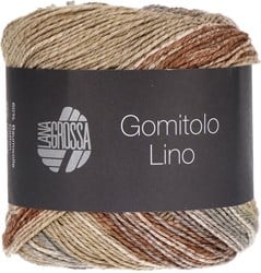 Lana Grossa Gomitolo Lino 2018 beige/gray brown/gray/rose/natural/taupe