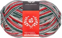 Lana Grossa Meilenweit 100 Merino Christmas Lurex 6765