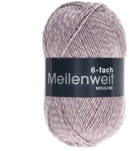 Lana Grossa Meilenweit 6-Fach 150 Mouliné 8509