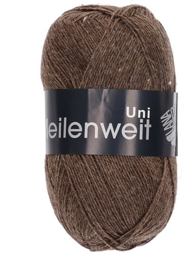 Lana Grossa Meilenweit 100 1334 Braun Melange