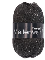 Lana Grossa Meilenweit 100 Tweed 107 Anthrazit