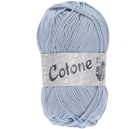 Lana Grossa Cotone 070 Grau-Blau