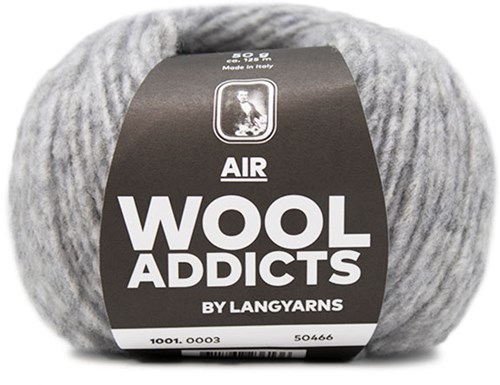 Lang Yarns Wooladdicts Air 003 Light Grey Mélange
