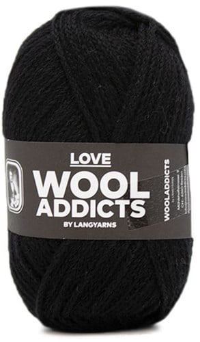 Lang Yarns Wooladdicts Love 004 Black