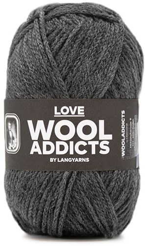 Lang Yarns Wooladdicts Love 005 Grey Mélange