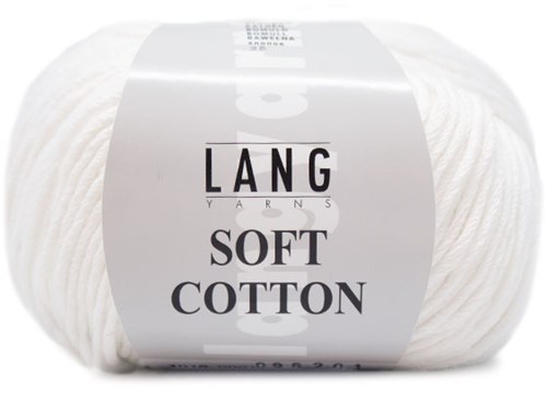 Lang Yarns Soft Cotton 001 Weiß