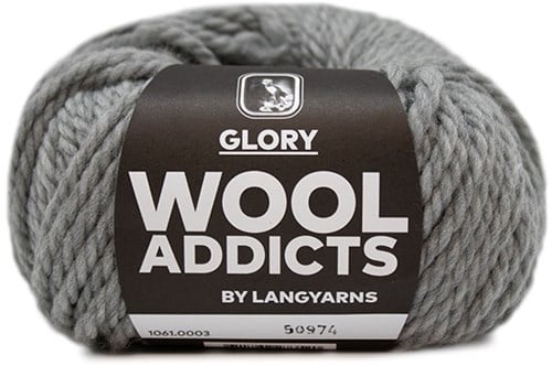 Lang Yarns Wooladdicts Glory 003 Light grey mélange