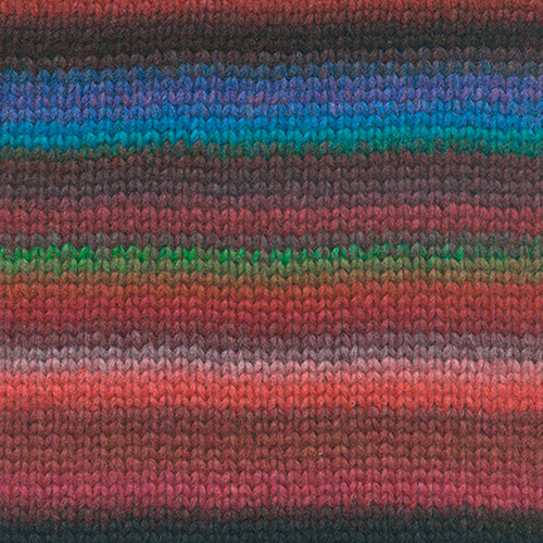 Lang Yarns Cloud 005 Bordeaux/Grün/Blau-2