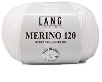 Lang Yarns Merino 120 0001 Weiss