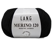 Lang Yarns Merino 120 0004 Schwarz