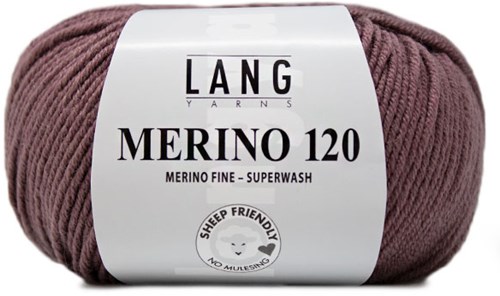 Lang Yarns Merino 120 0148 Altrosa Dunkel