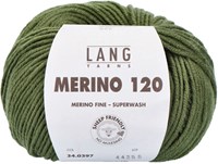 Lang Yarns Merino 120 0397 Krokodilgrün