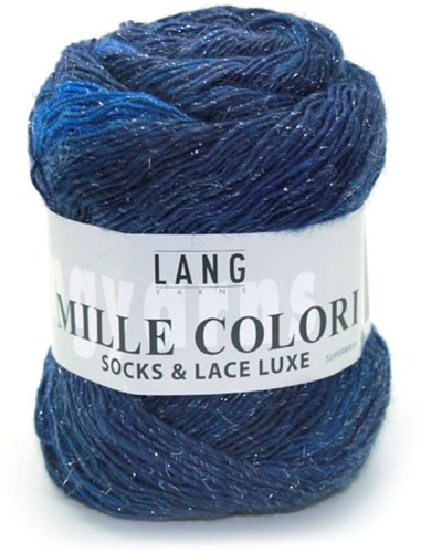 Lang Yarns Mille Colori Socks & Lace Luxe 35 Marine/Silver