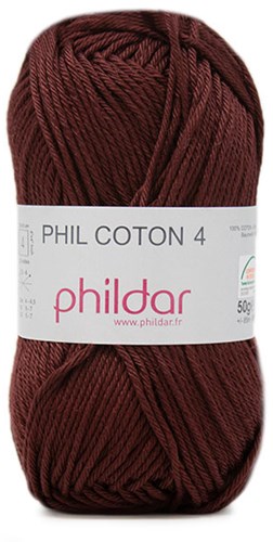 Phildar Phil Coton 4 7 Bordeaux