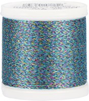 Rico Sticktwist Metallic Stickgarn No. 40 200m 936 Rainbow/Blue